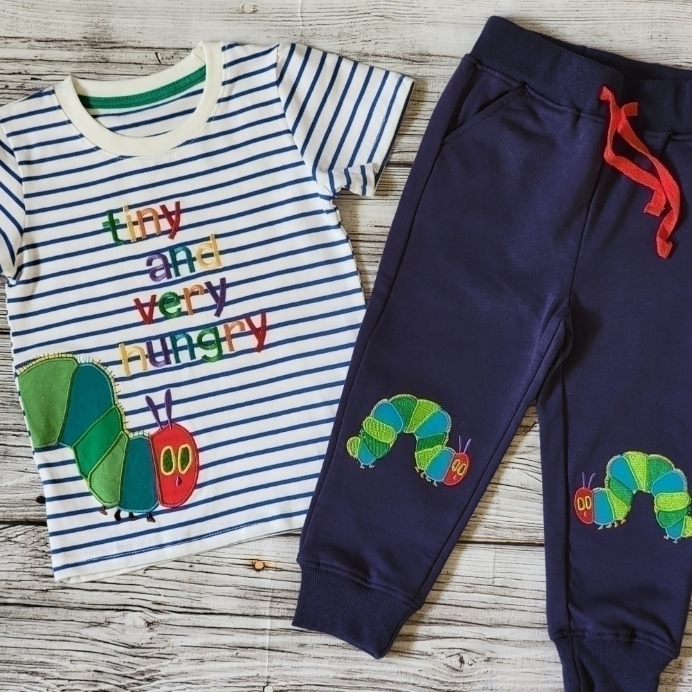 The Very Hungry Caterpillar Outfit T-Shirt and Pants Outfit NWT - Picture 7 of 10